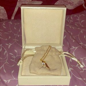 Faith 18K Gold-Plated Drop Pendant 0.6 Ctw